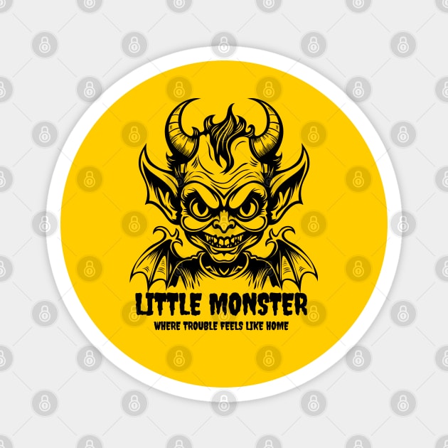 LITTLE MONSTER Magnet by artslaves